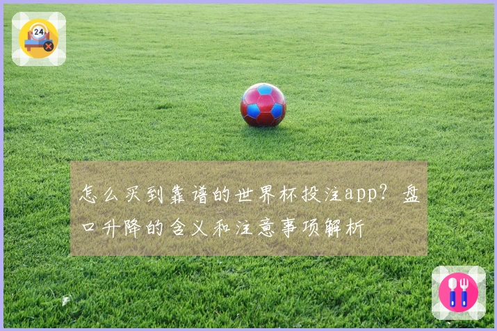 怎么买到靠谱的世界杯投注app？盘口升降的含义和注意事项解析