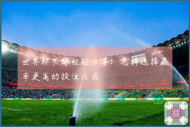 世界杯买球经验分享：怎样选择赢率更高的投注方式